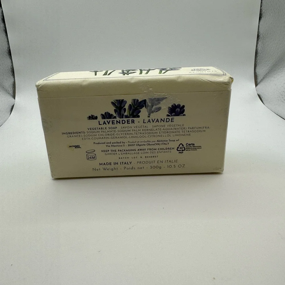 Alchimia Lavender Fine Vegetable Soap‎ NEW